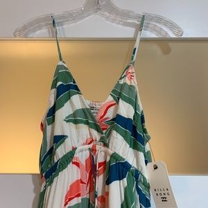 Billabong floral midi maxi dress in large.